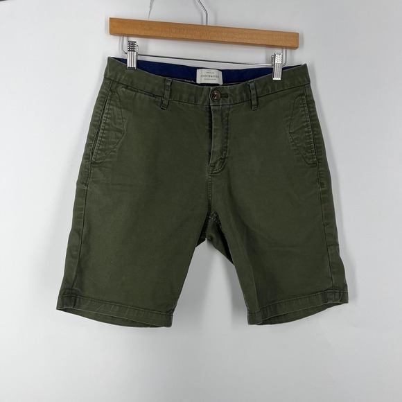 Scotch & Soda Other - Scotch & Soda Mens Olive Green Chino Shorts Amsterdam Couture‎ Cotton Twill